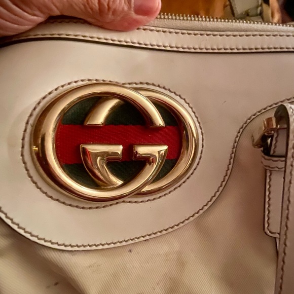 Gucci duffle cream GG vintage authentic - Picture 5 of 16